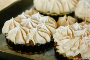 tarta de ruibarbo con merengue