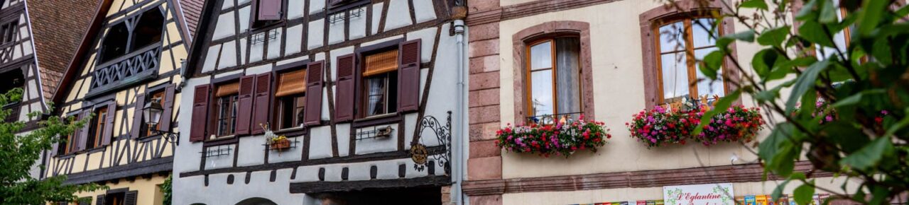 Pueblo de Bergheim en Alsacia